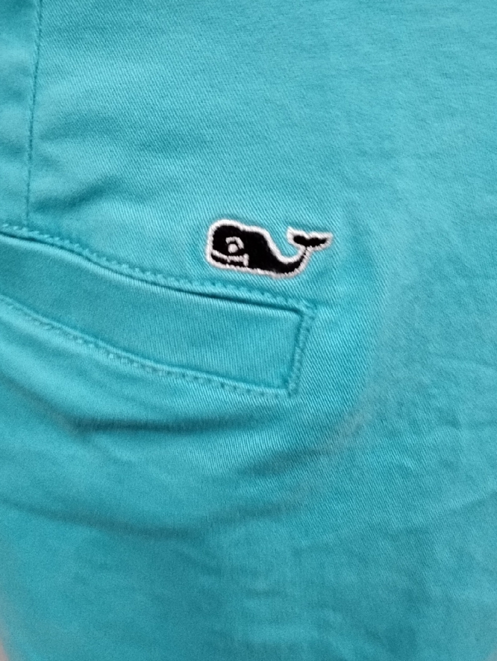 Vineyard Vines Turquoise Cotton Bermuda Shorts, Sz 12 - Picture 4 of 7